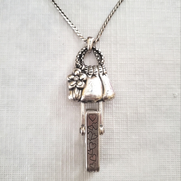 Brighton Jewelry - Brighton love blossom ID badge clip necklace
